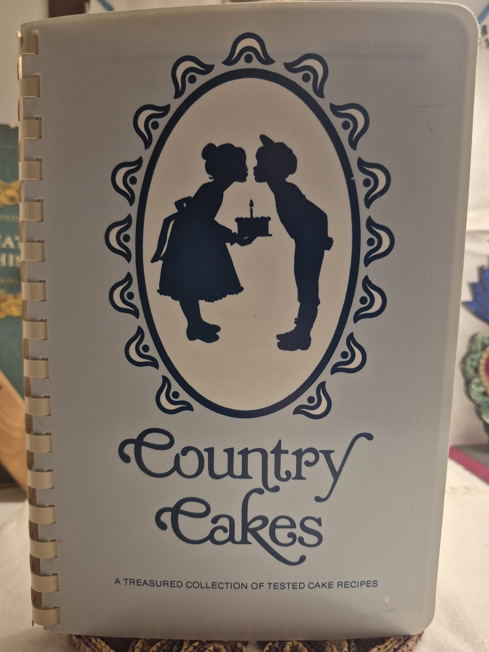 Vintage 1984 Country Cakes Cookbook Bevelyn Blair Spiral Bound Retro
